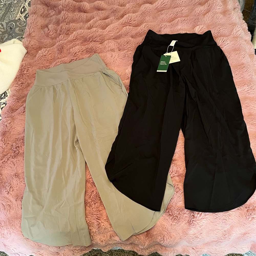 HALARA Ankle & Cropped Pants in Black and Gray